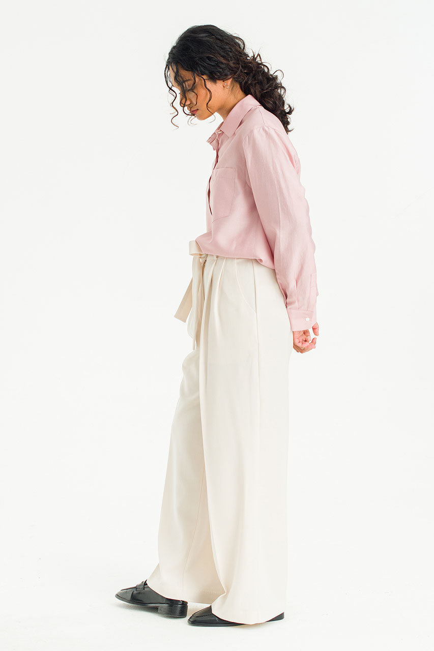 Autumn Belted Slacks, Ivory