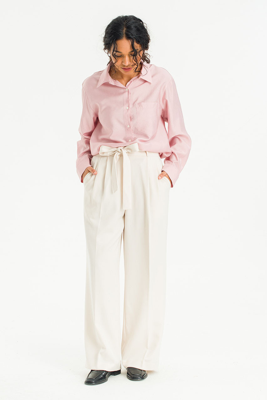 Autumn Belted Slacks, Ivory