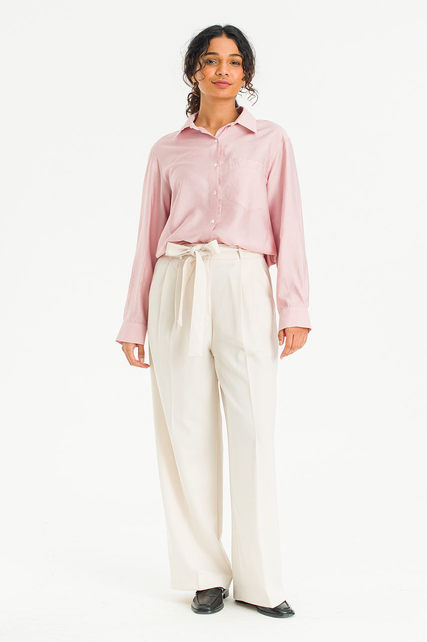 Autumn Belted Slacks, Ivory
