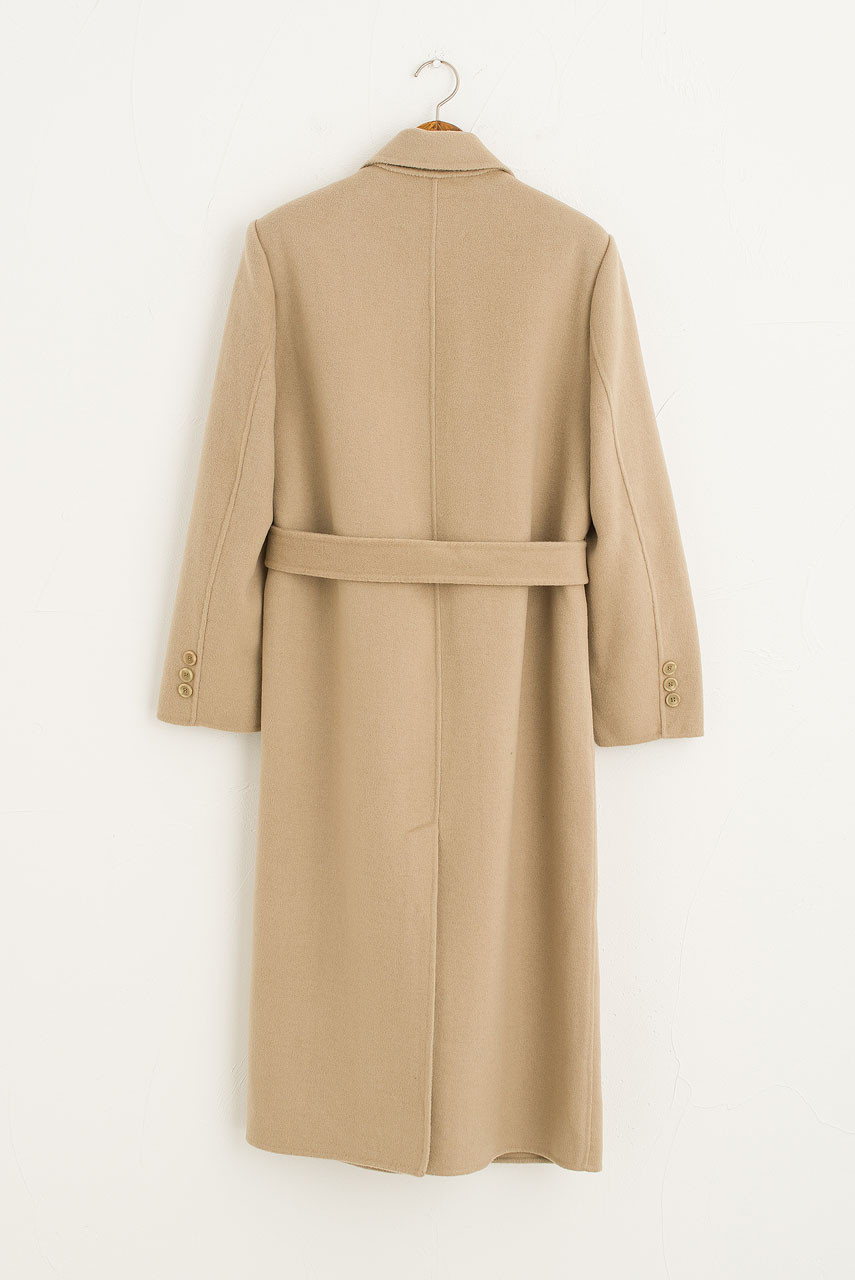 Ella Double button Seamless coat, Sage