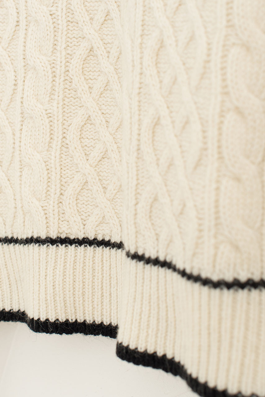 Fisher Button Jumper, Ivory