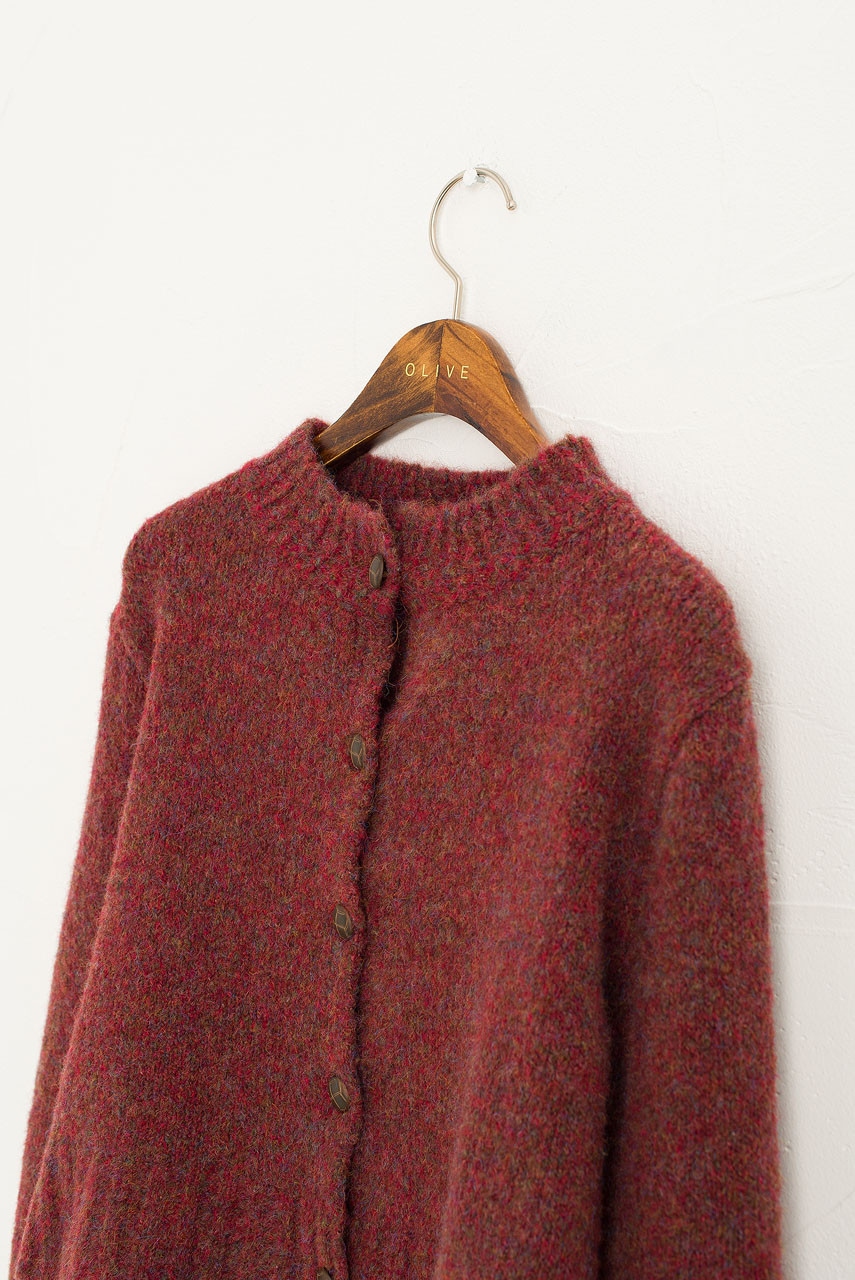 Hana Mini Crop Cardigan, Hibiscus