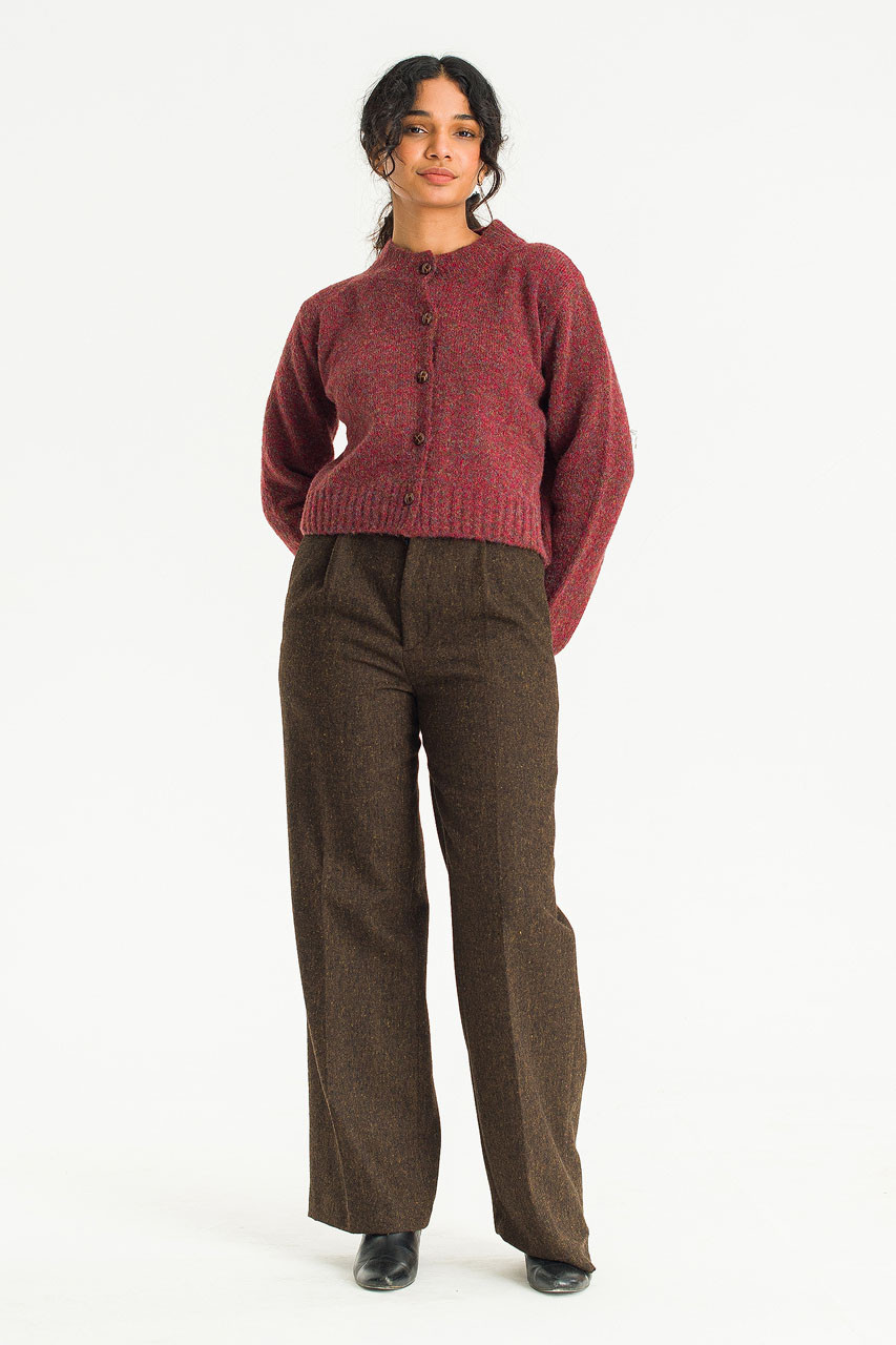Hana Mini Crop Cardigan, Hibiscus