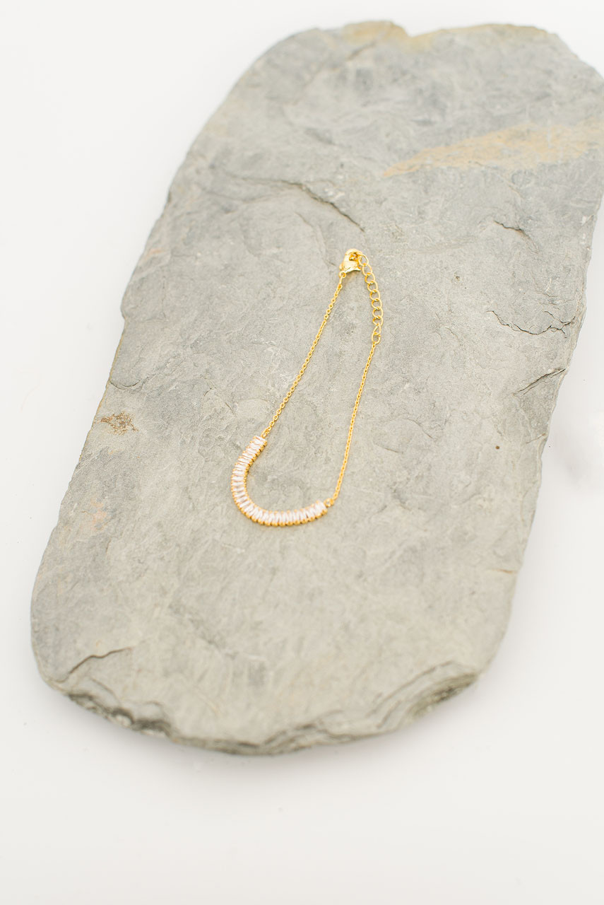 Elsa Crystal Bracelet, Gold Plated