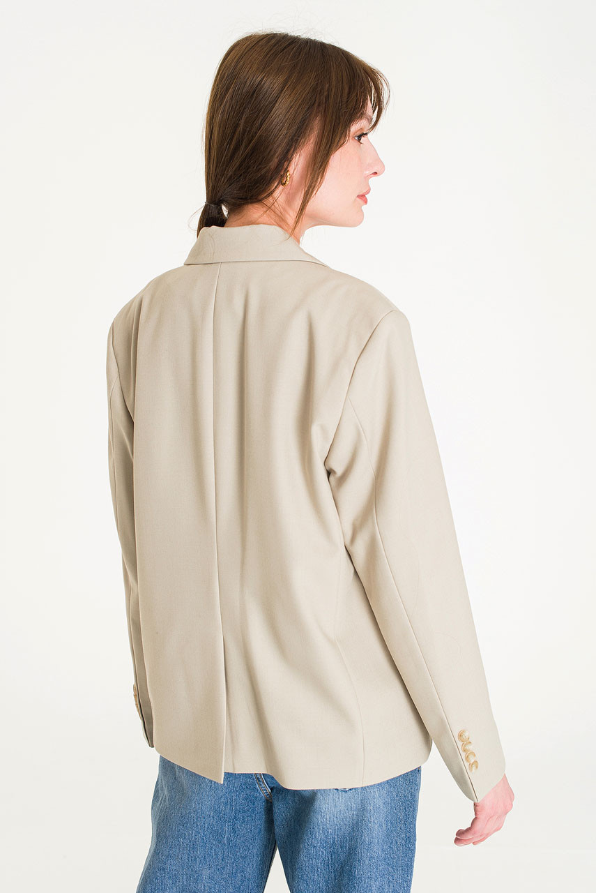 Dana Double Buttoned Jacket, Beige