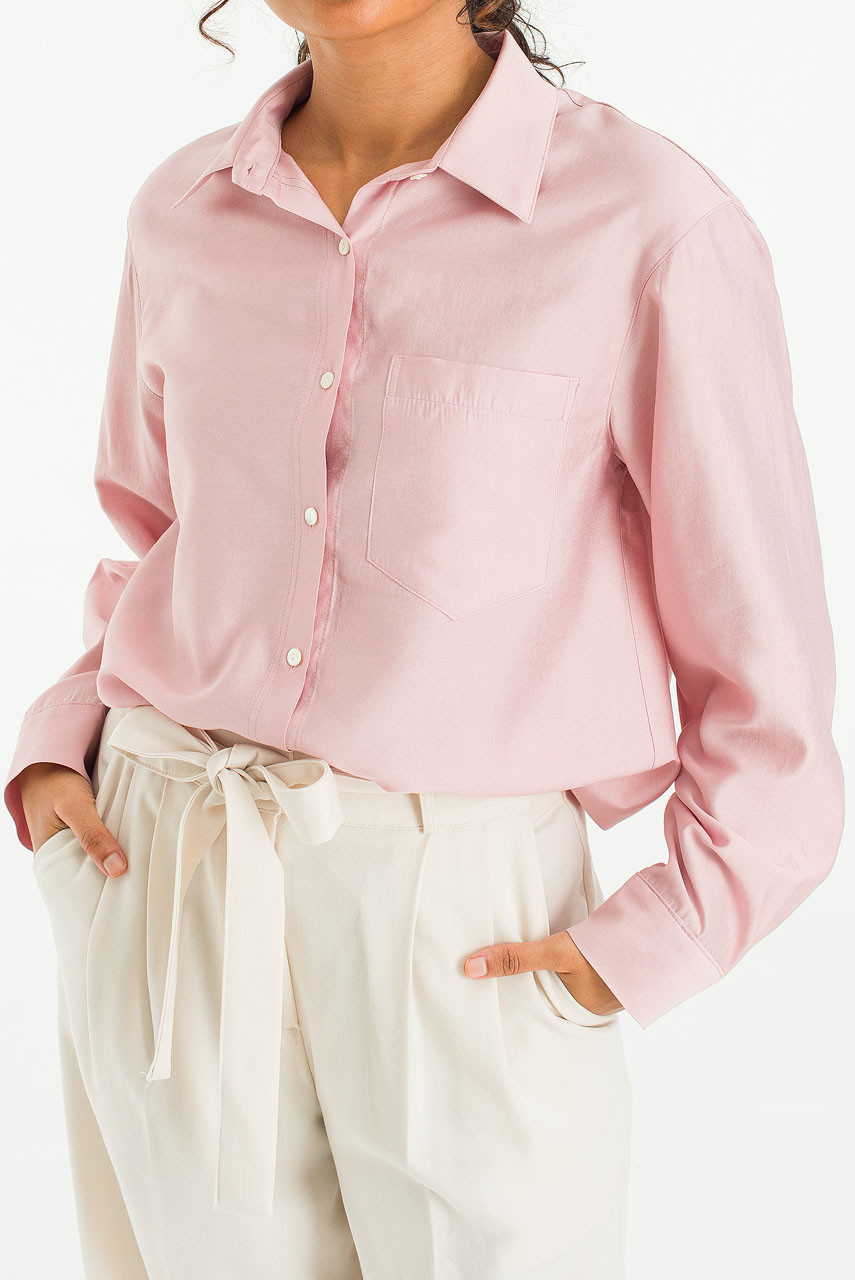 Yuha Simple Shirt, Pink