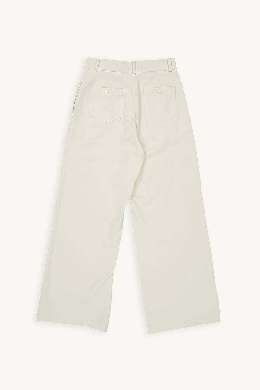 Jina Cotton Pants, Cream