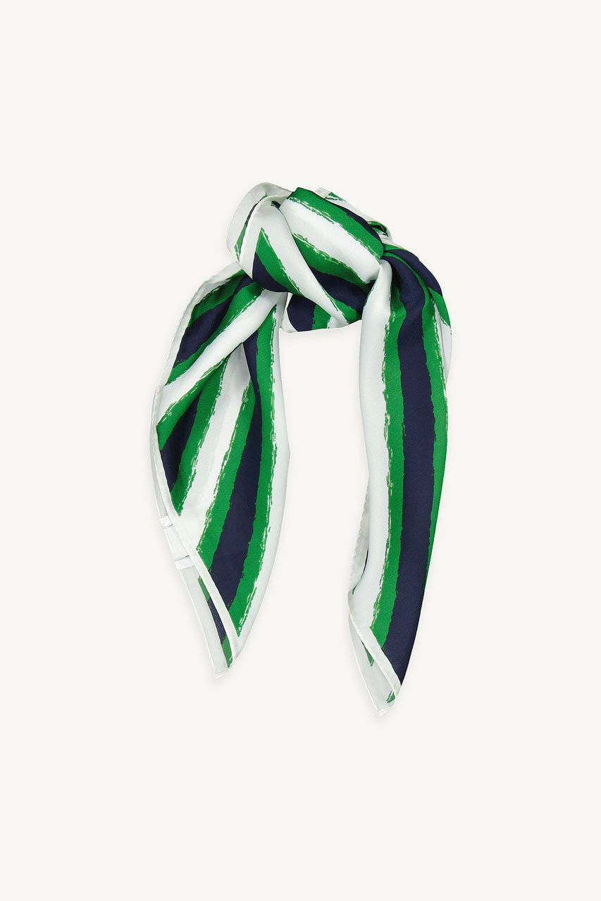 Brush Stroke Scarf, Green