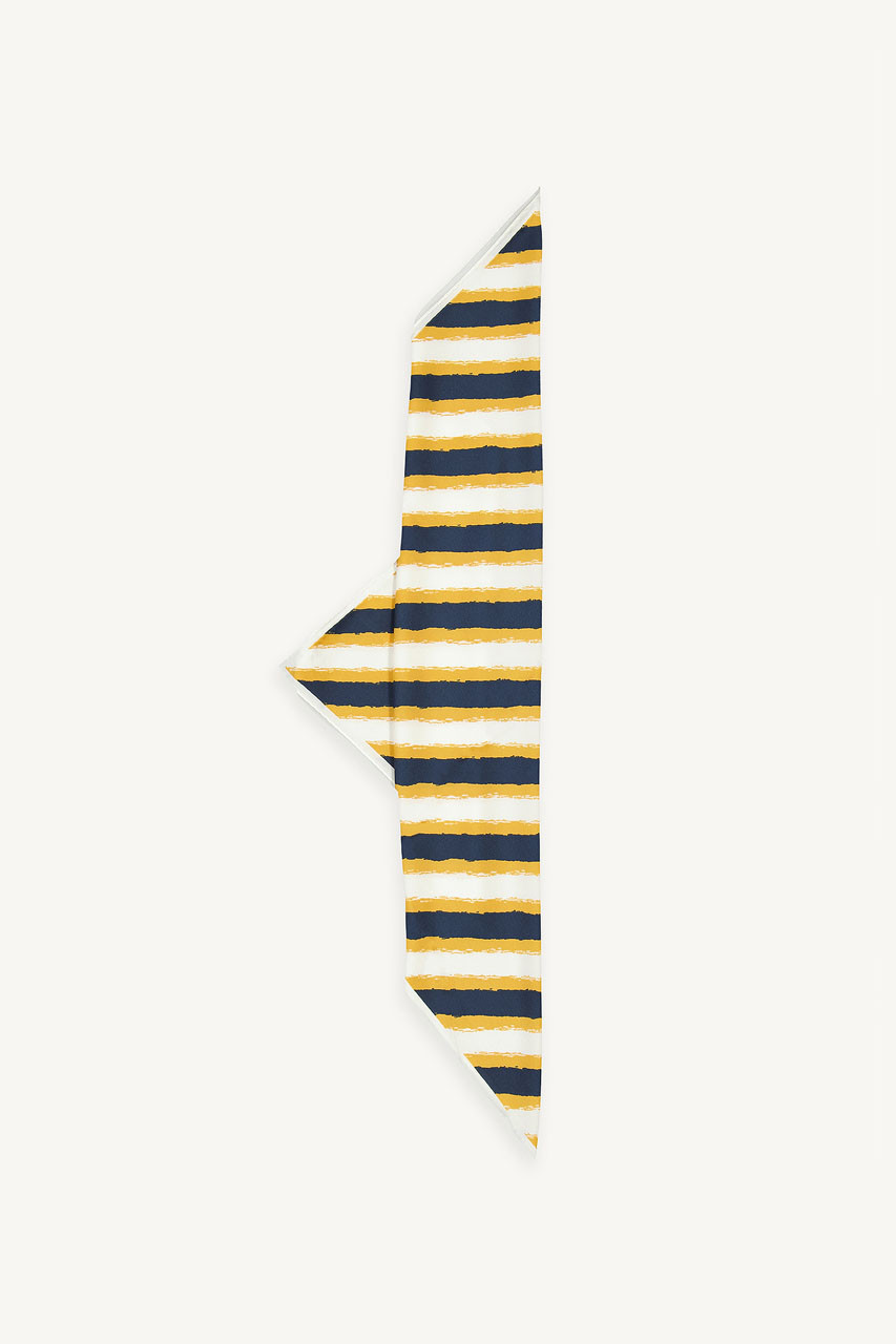 Brush Stroke Scarf, Mustard