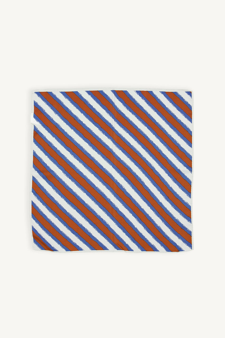 Brush Stroke Scarf, Blue