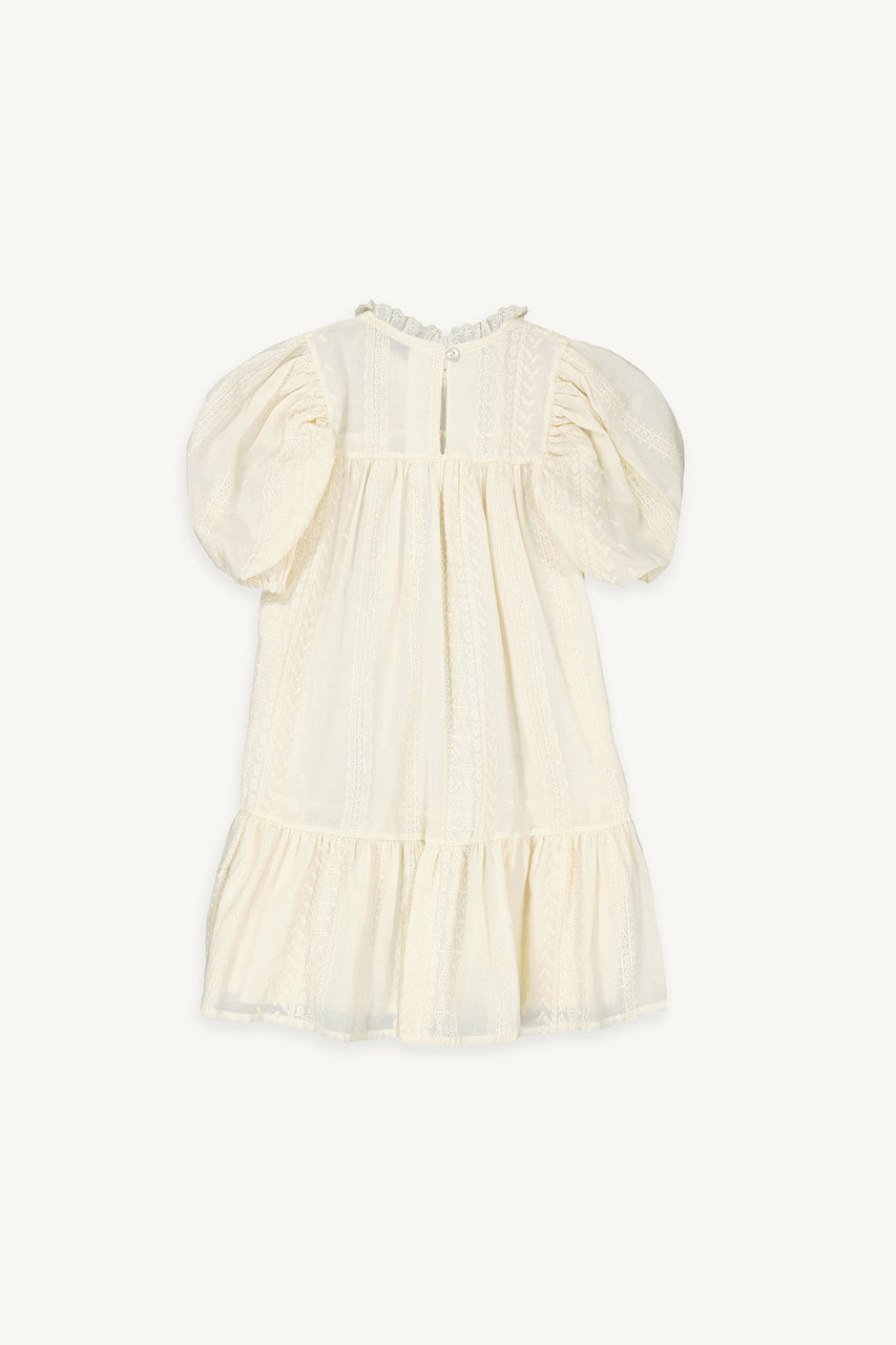 Mini Olive | Cotton Lace Dress, Ivory