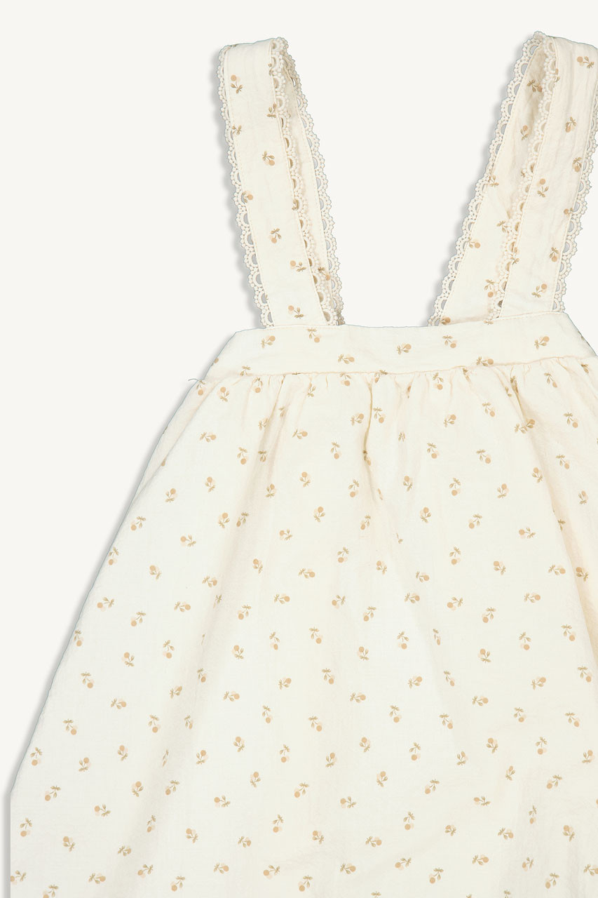 Mini Olive | Dana Pinafore Dress, Cherry