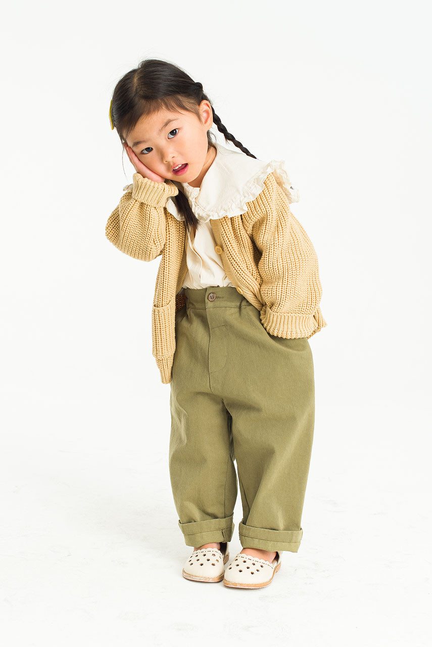 Mini Olive | Hachi Cardigan, Sand