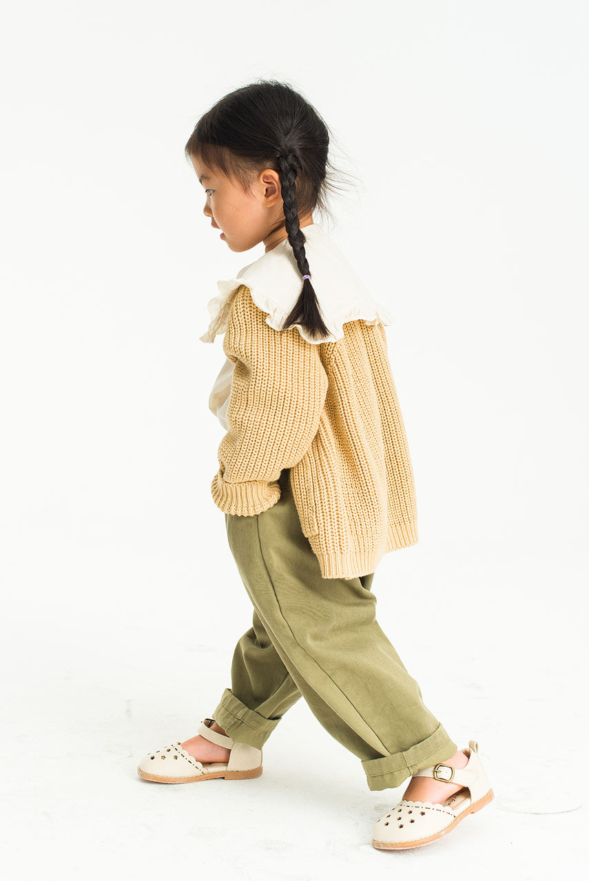 Mini Olive | Hachi Cardigan, Sand