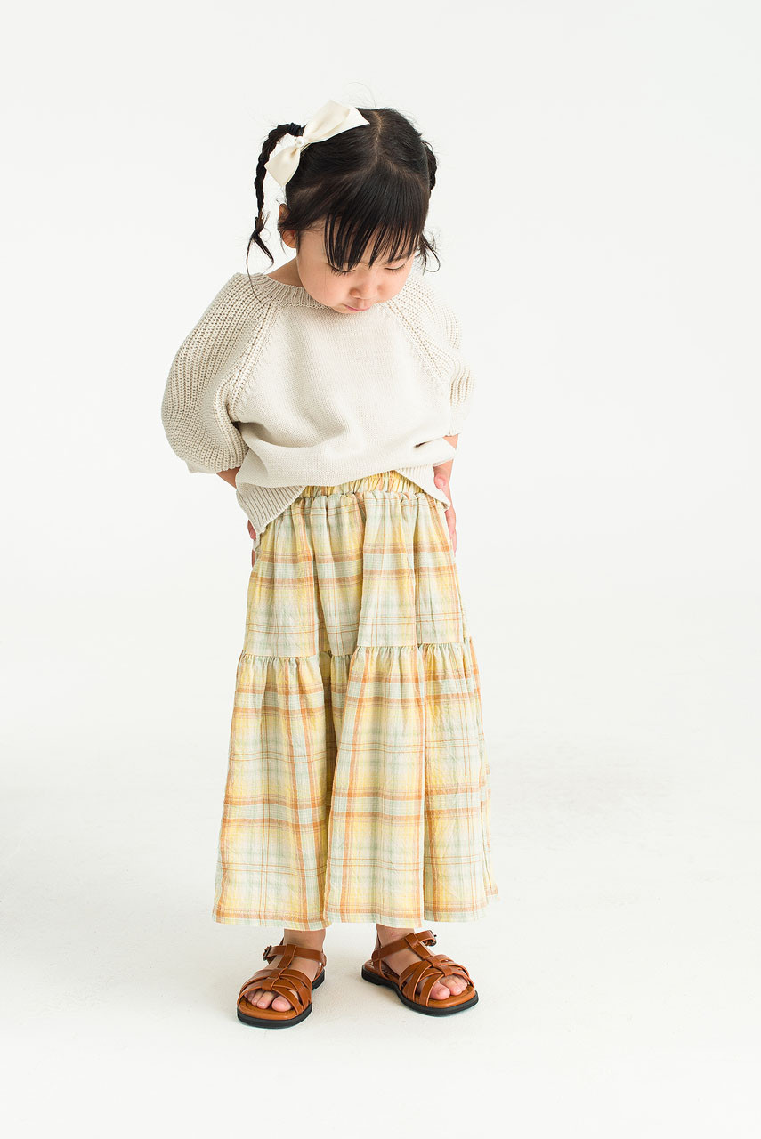 Mini Olive | Puff Sleeve Jumper, Ivory