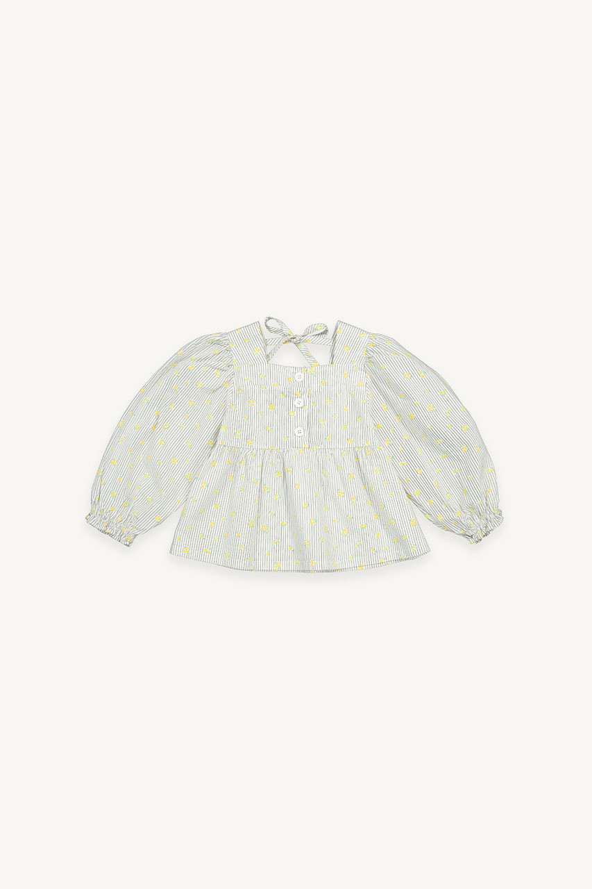 Mini Olive | Square Neck Blouse, Ivory