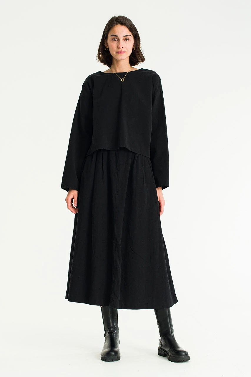 Two Way Ribbon Blouse, Black