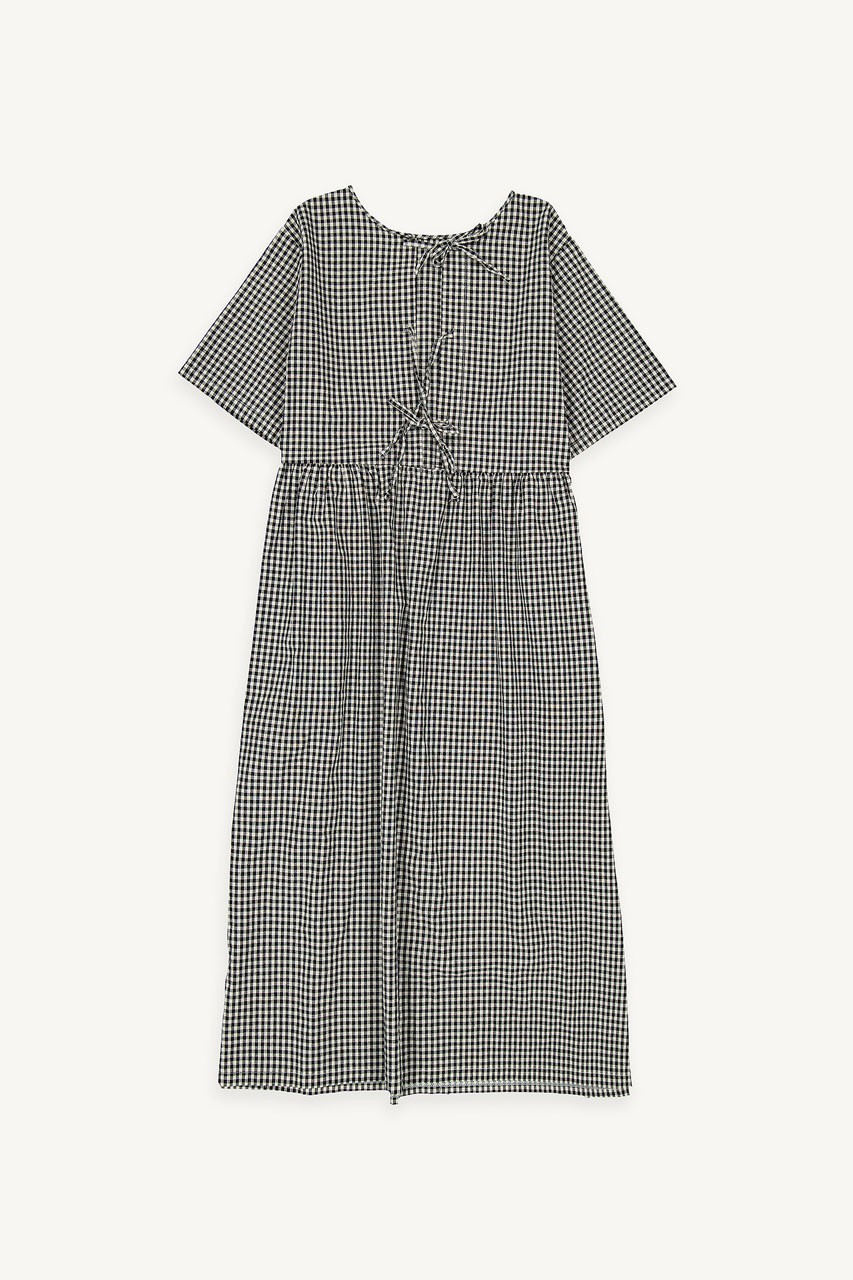 Sadie Ribbon Back Dress, Black