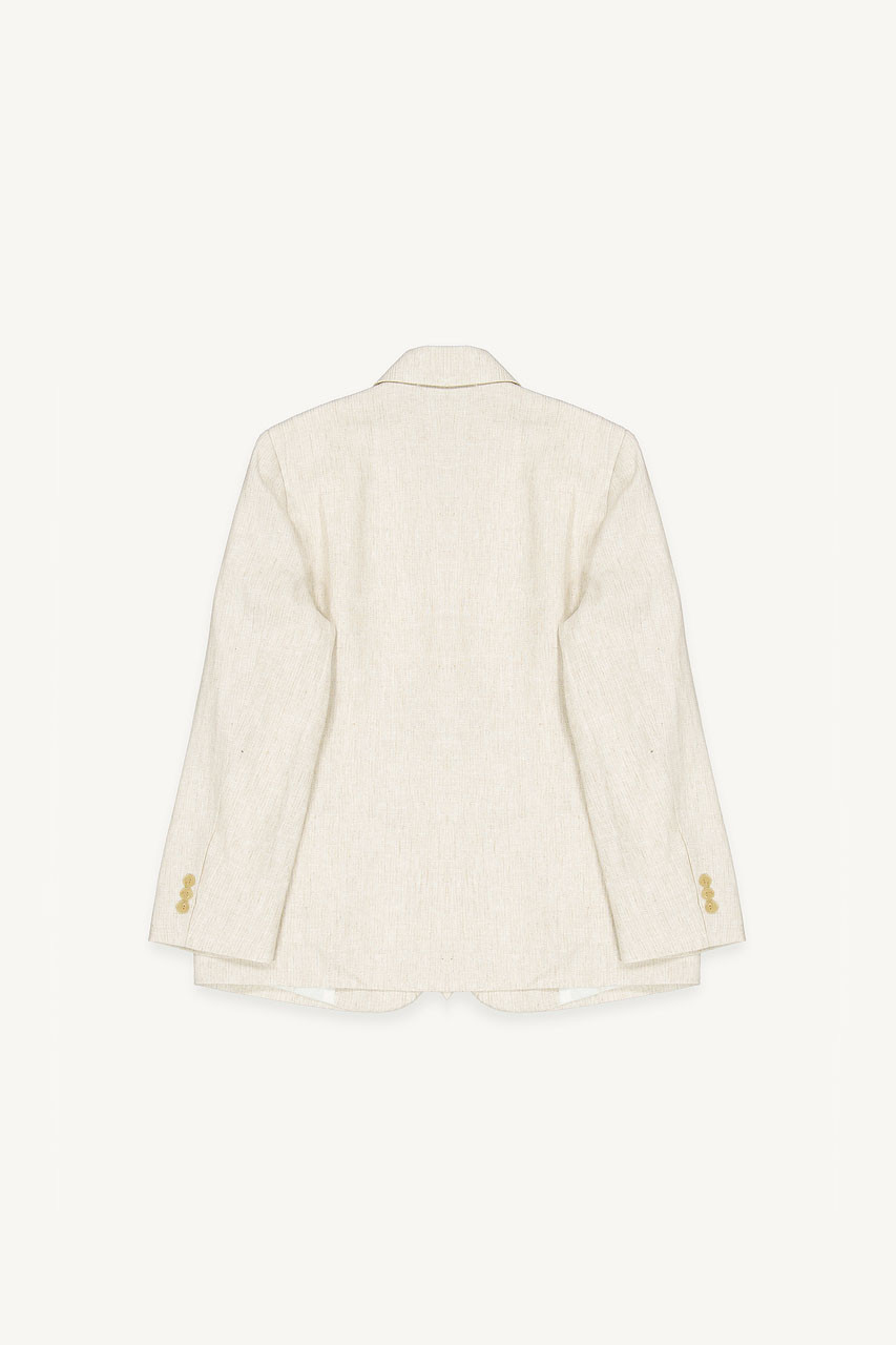 Noa Linen Jacket, Beige