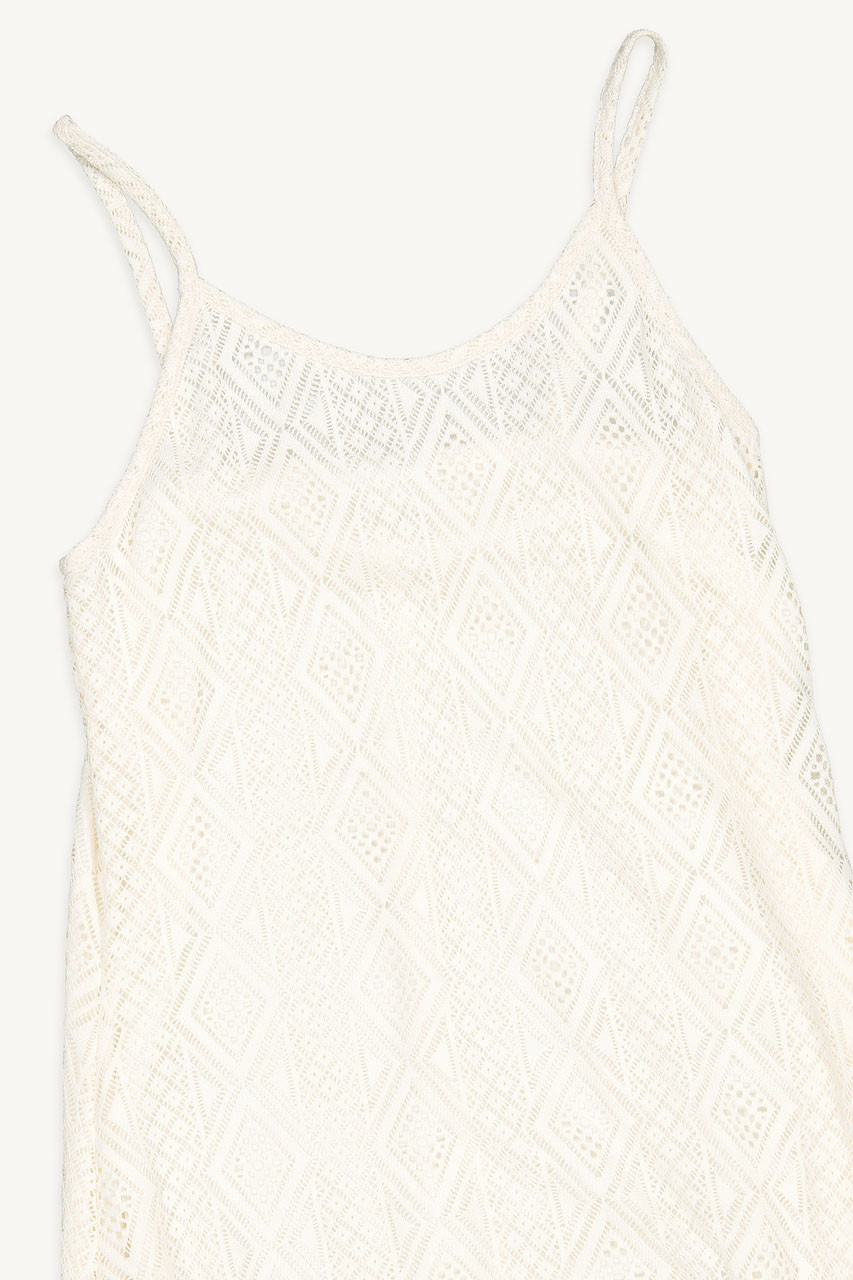 Lace Cami Dress, Cream
