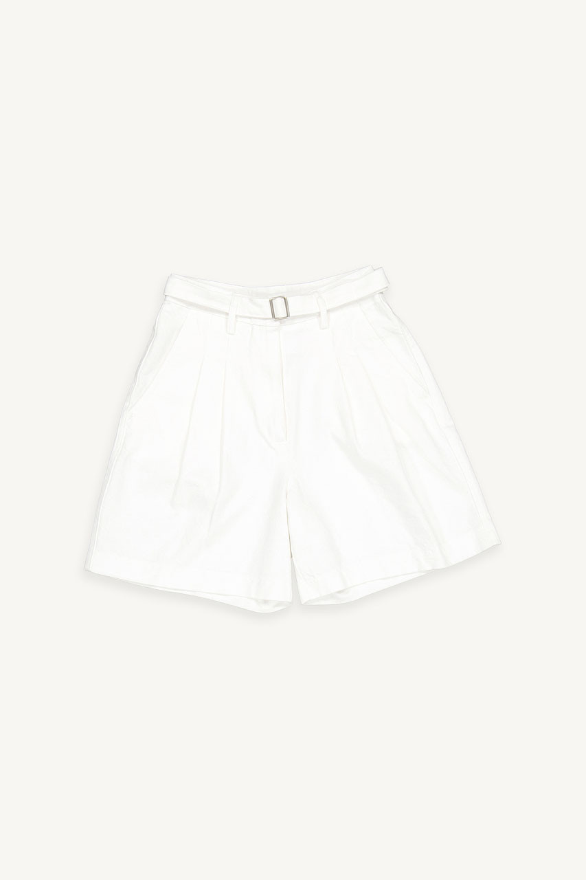 Zadie Belted Short, White