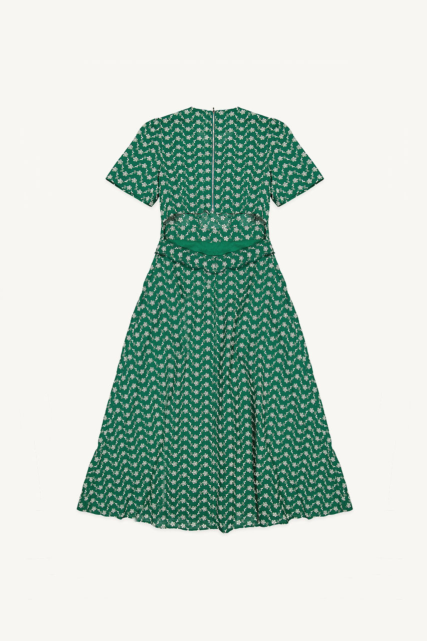 Alice Embroidery Dress, Green