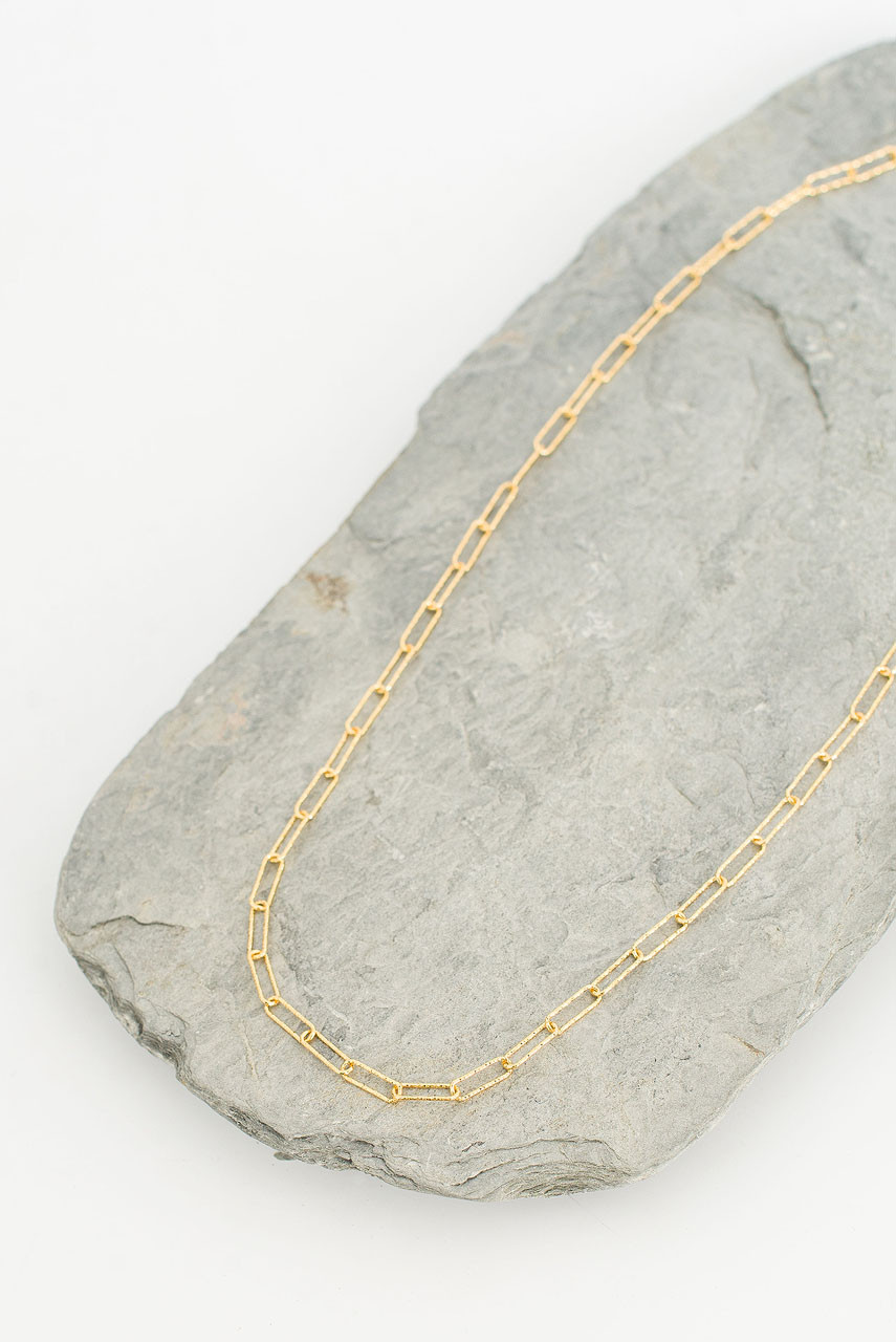 Sparkle Chain Necklace, 14K Gold Plated