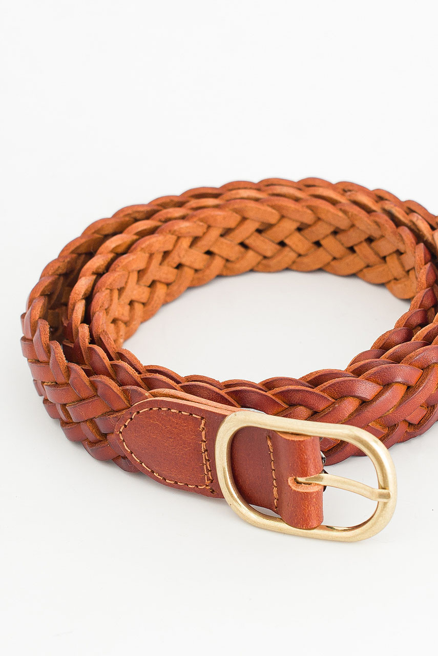 Braided Daily Belt, Tan