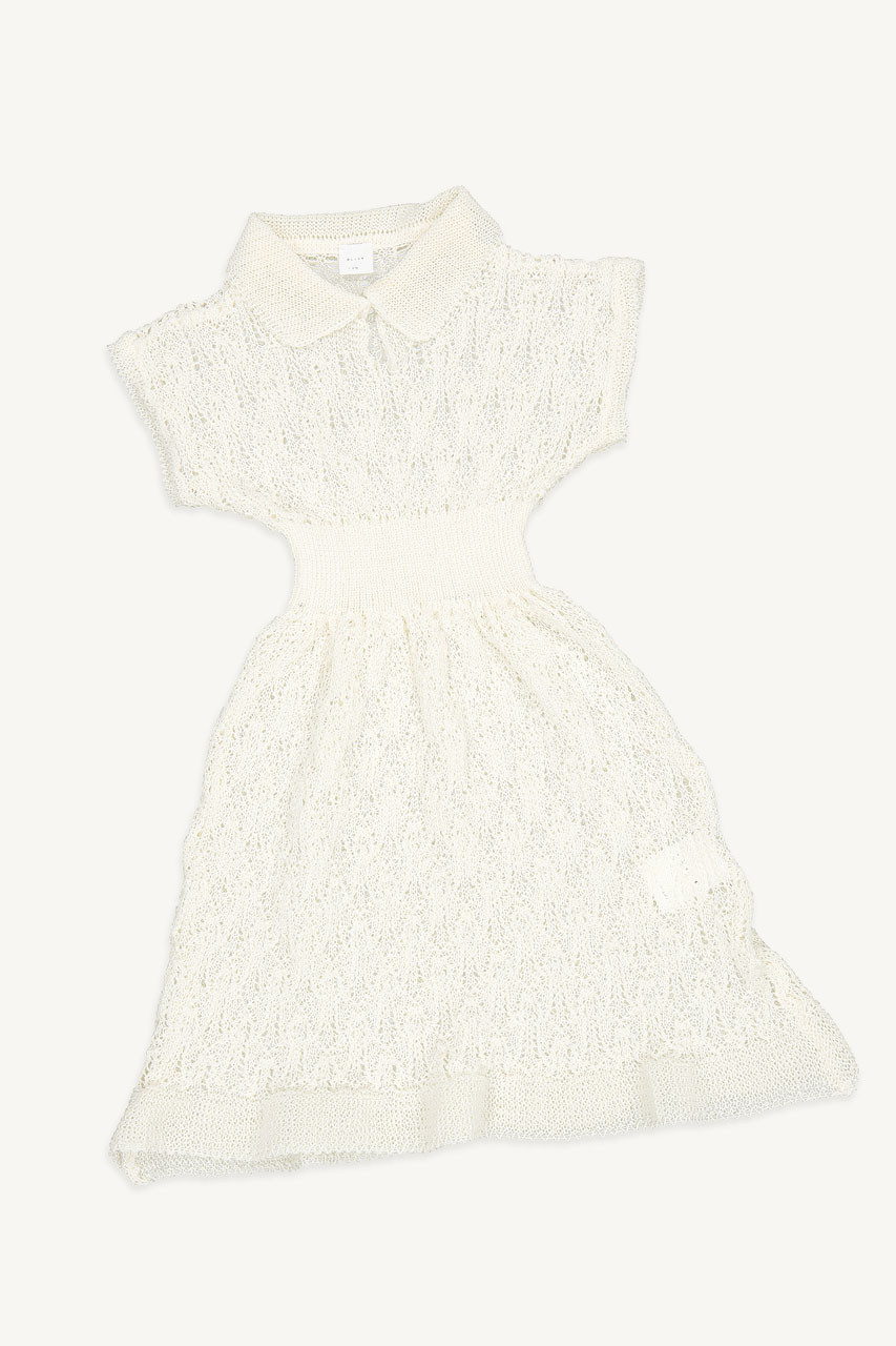 Mini Olive | Summer Knitted Dress, Ivory