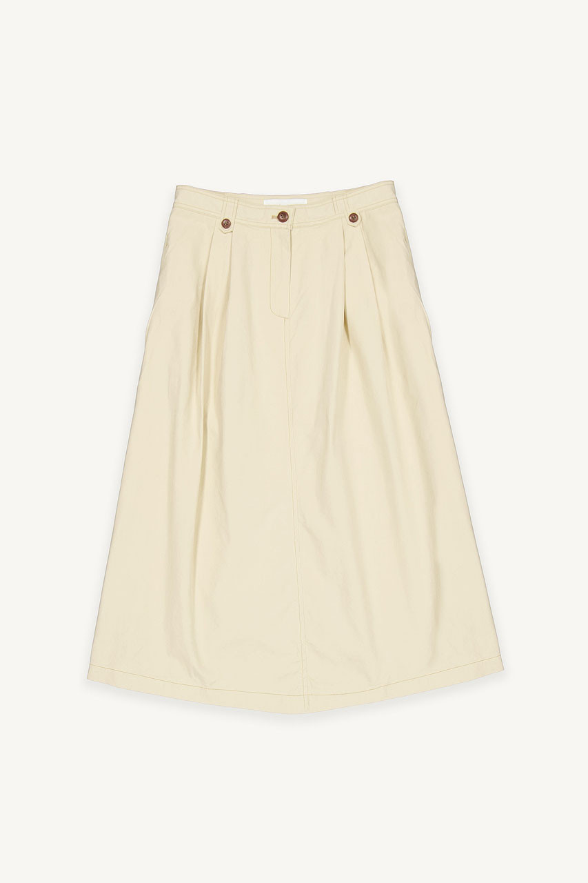 Casa Pintuck Skirt, Beige