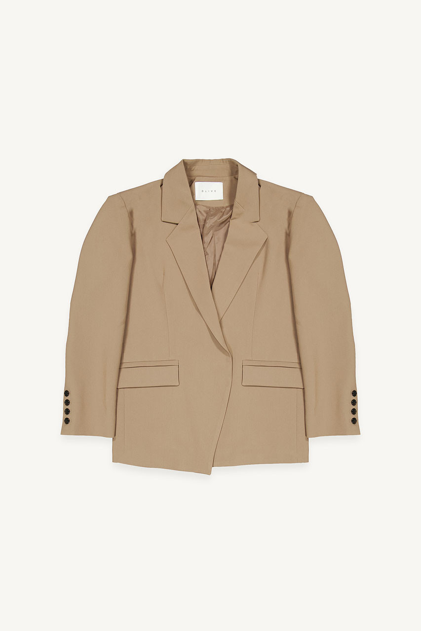 Yoni Loose Jacket, Beige