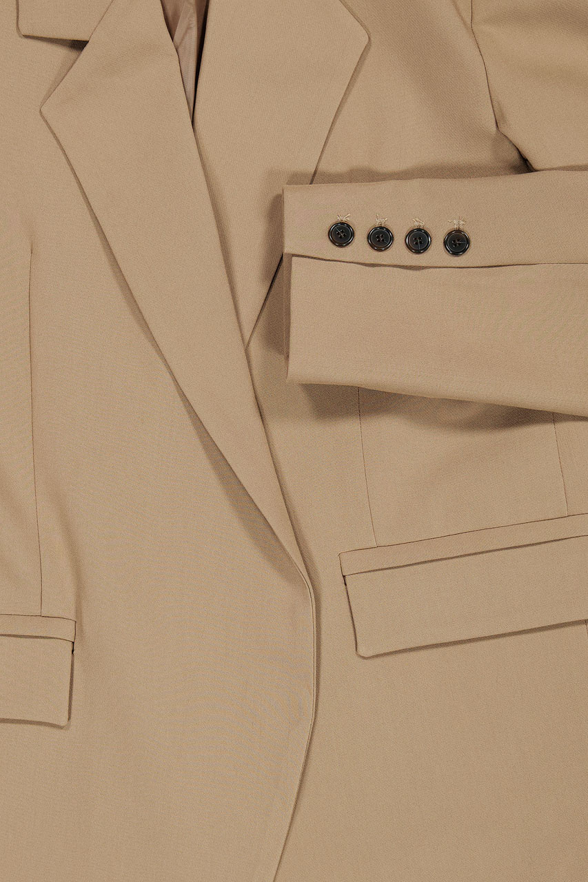 Yoni Loose Jacket, Beige