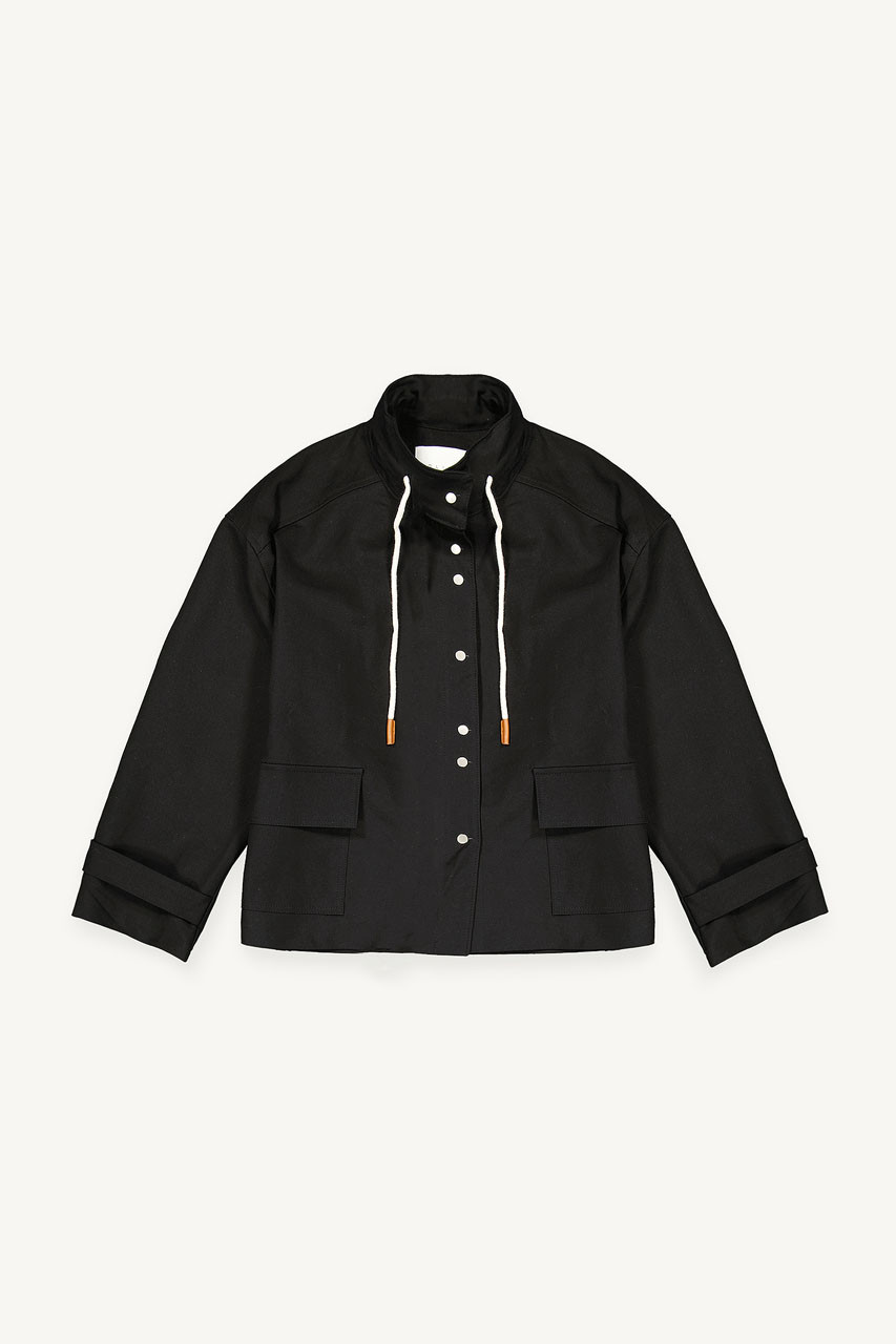 Soya Cotton Field Jacket, Black