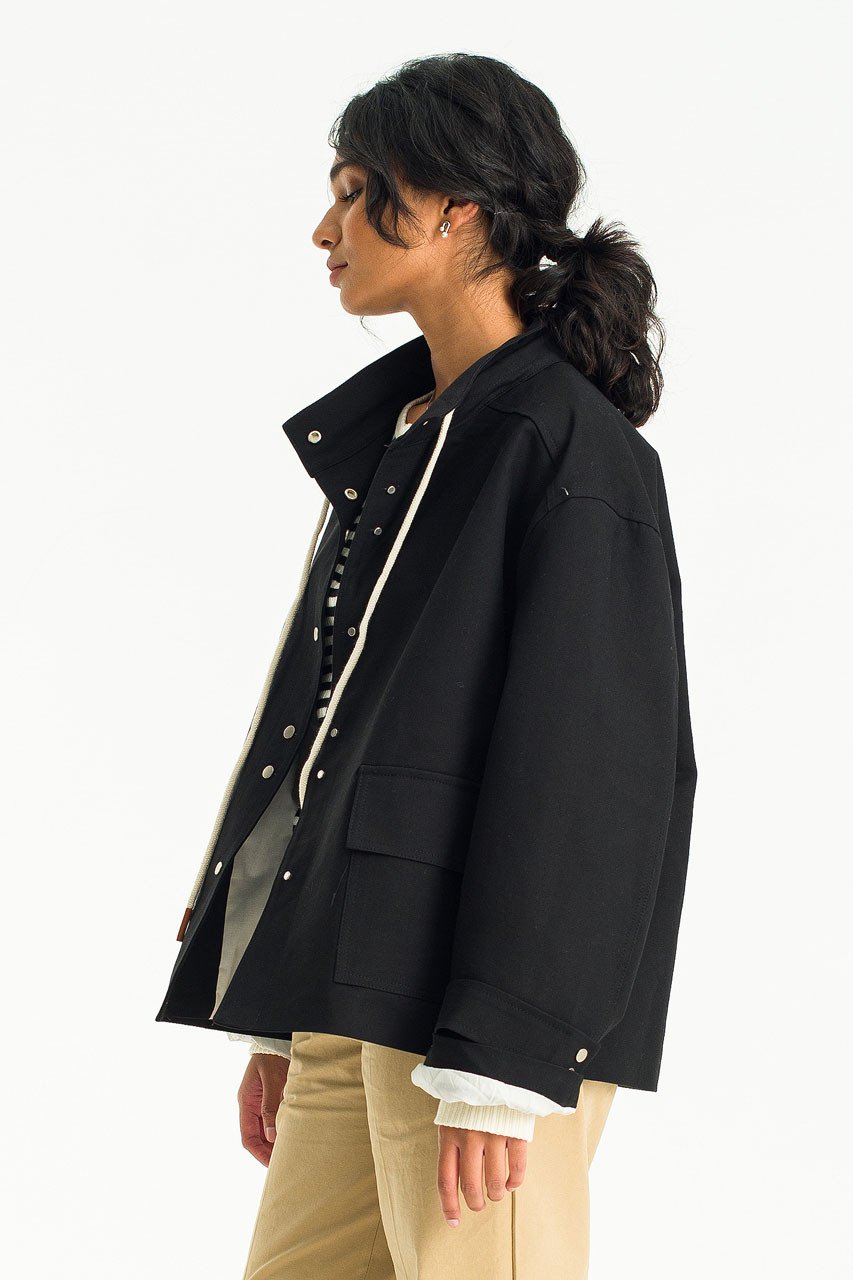 Soya Cotton Field Jacket, Black