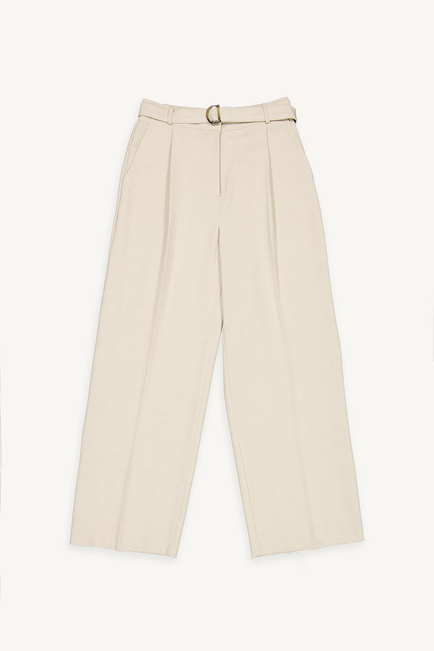 Mya Low Rise Slacks, Beige