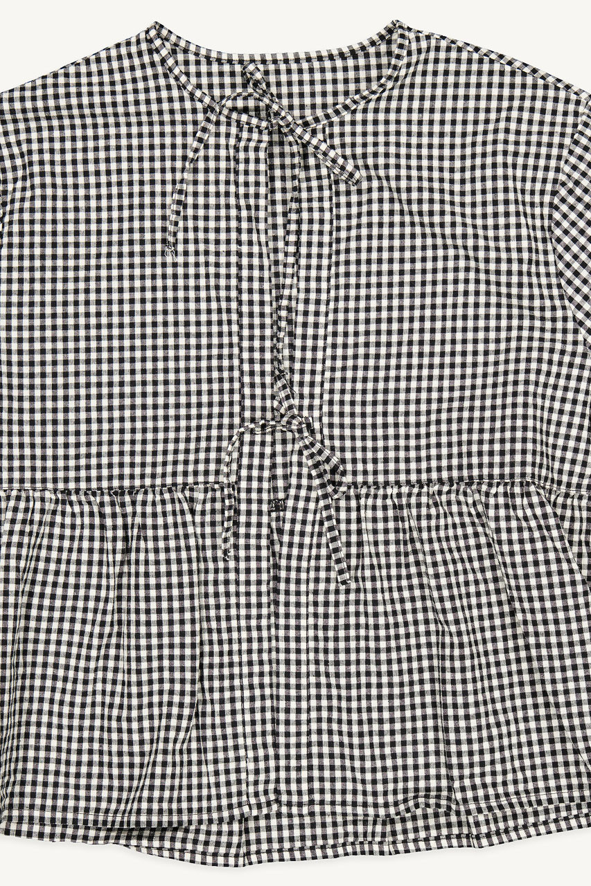Takako Ribbon Blouse, Gingham
