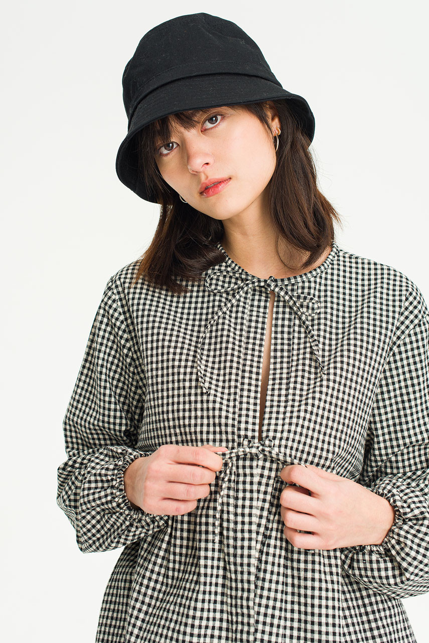Takako Ribbon Blouse, Gingham