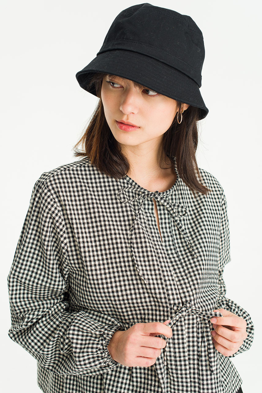 Takako Ribbon Blouse, Gingham