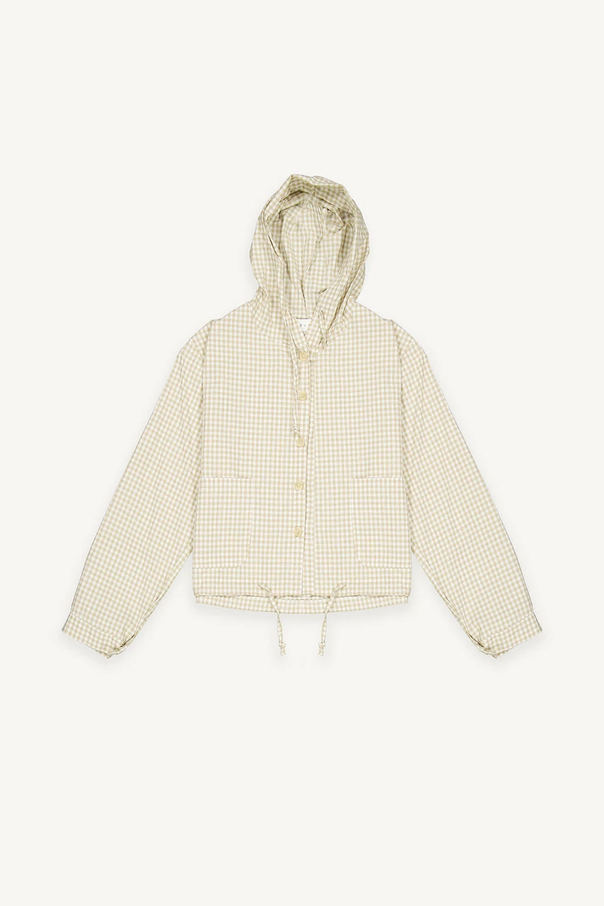 Maple Gingham Hood, Beige
