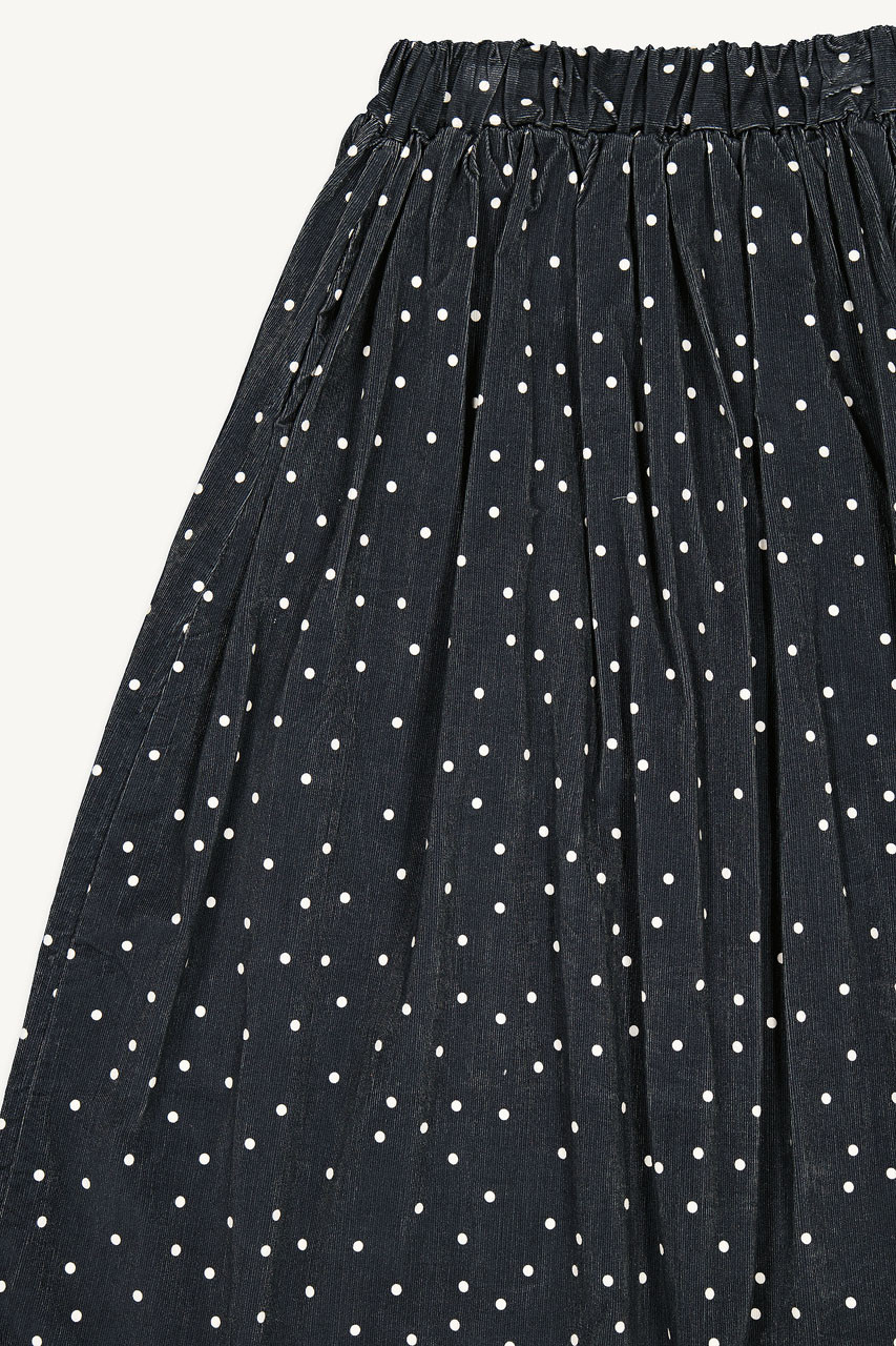 Poppy Polka Dot Skirt, Black