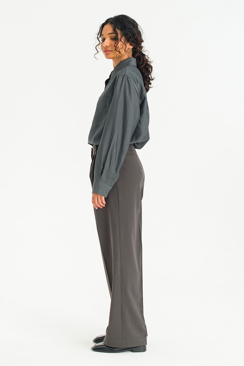 Low Rise Slacks, Charcoal