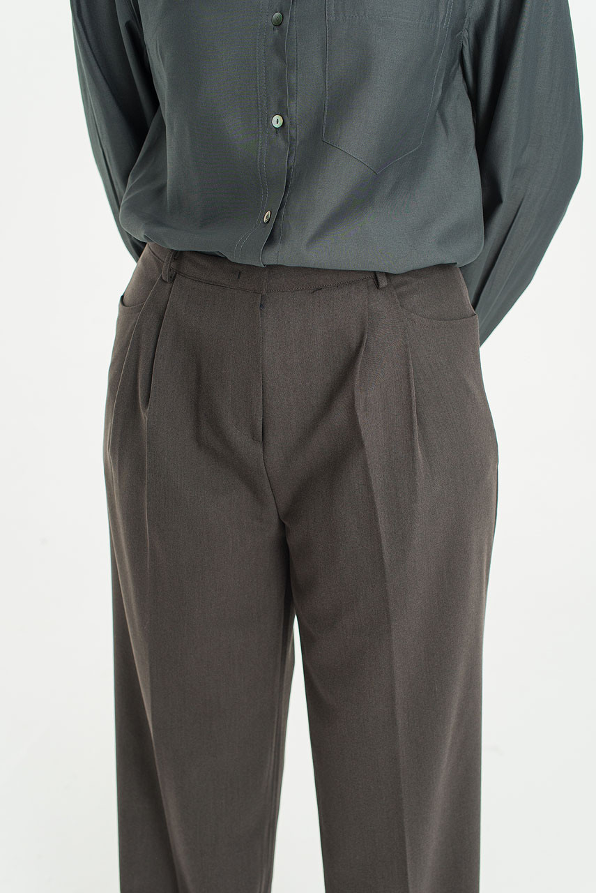 Low Rise Slacks, Charcoal