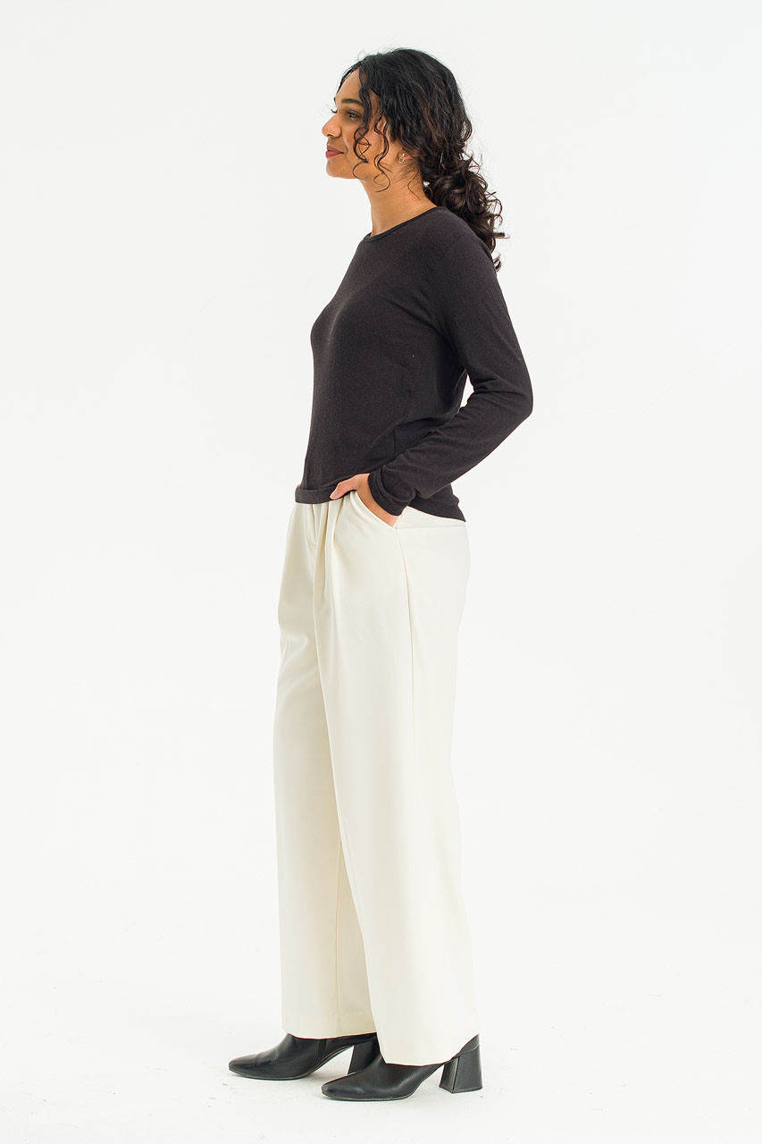 Two Tuck Slacks, Ivory