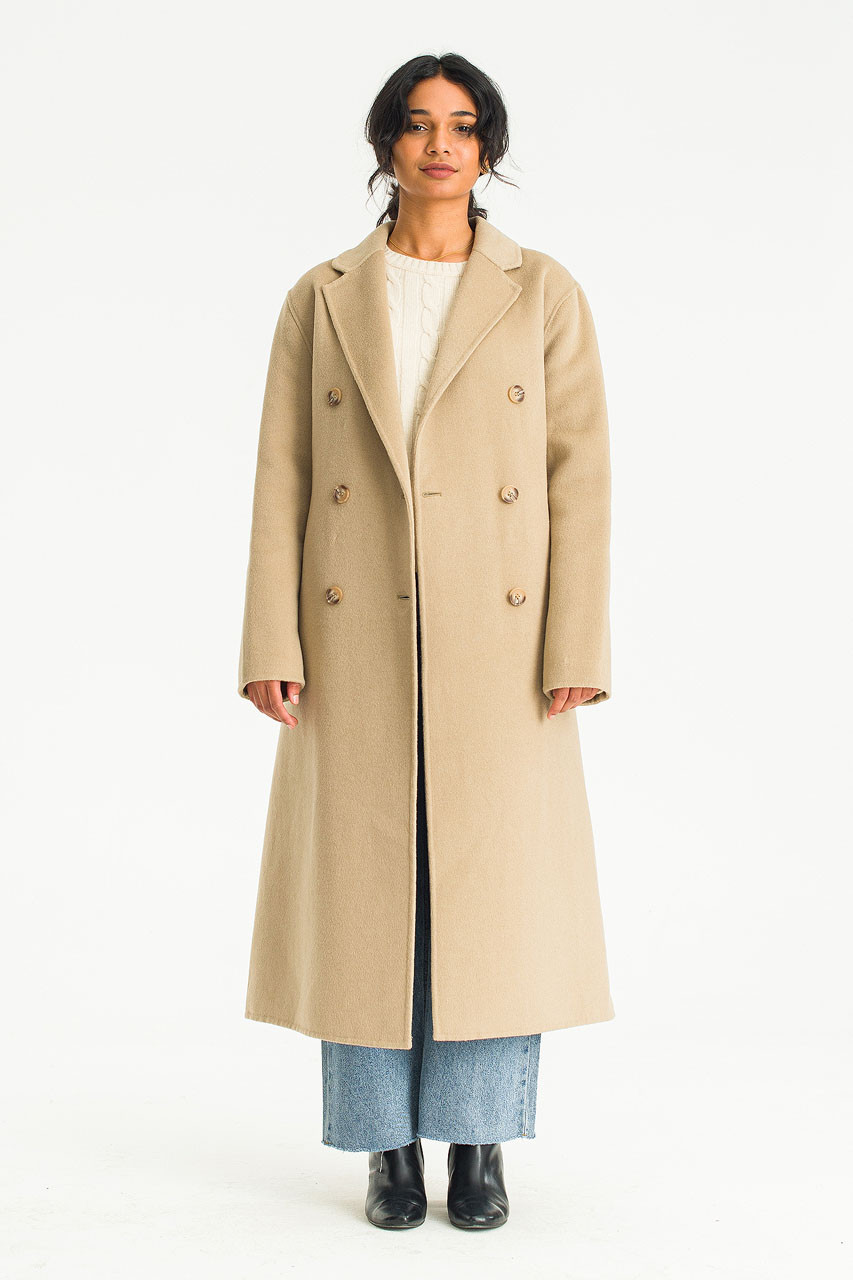 Herst Semaless Robe Coat, Khaki Beige