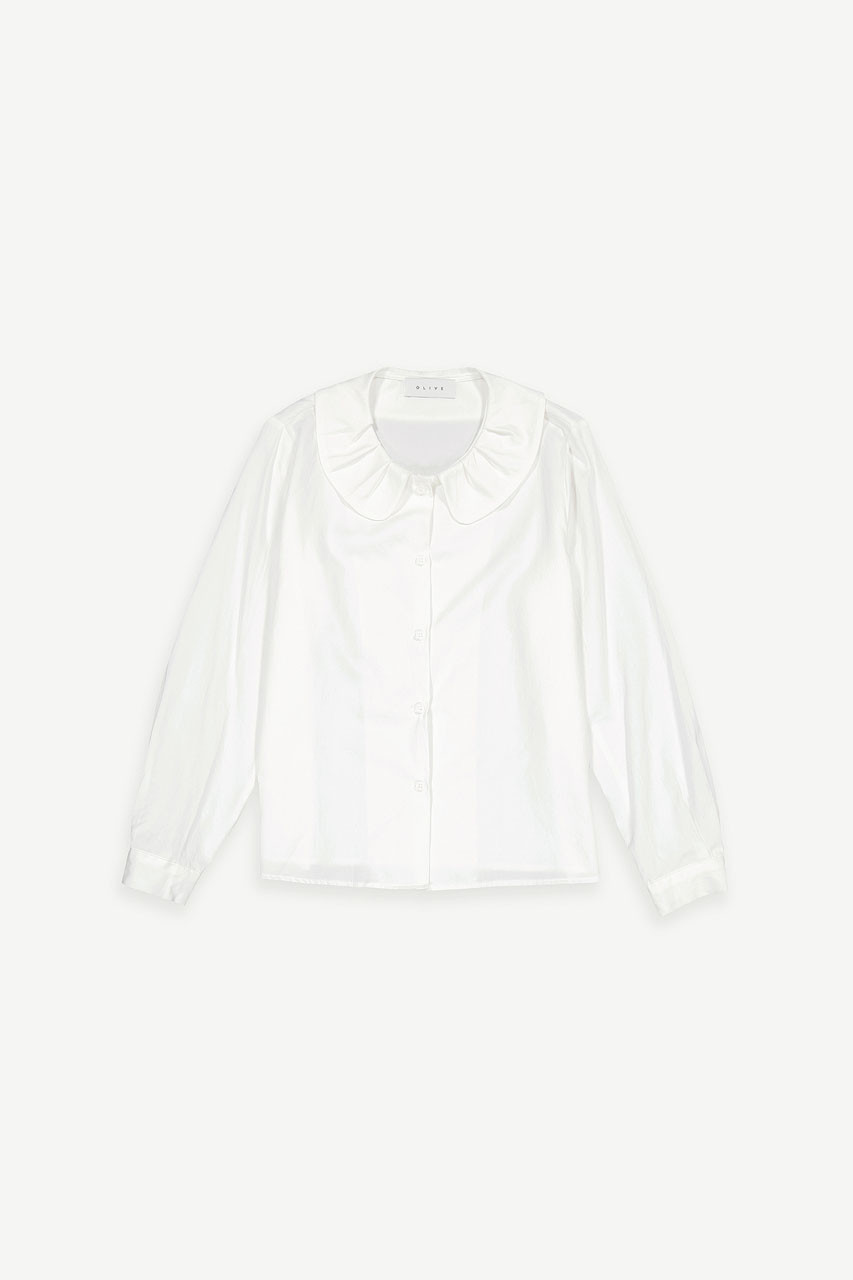 Giselle Collar Blouse, Ivory