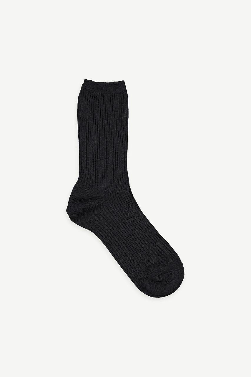 Astana Ribbed Socks, Black