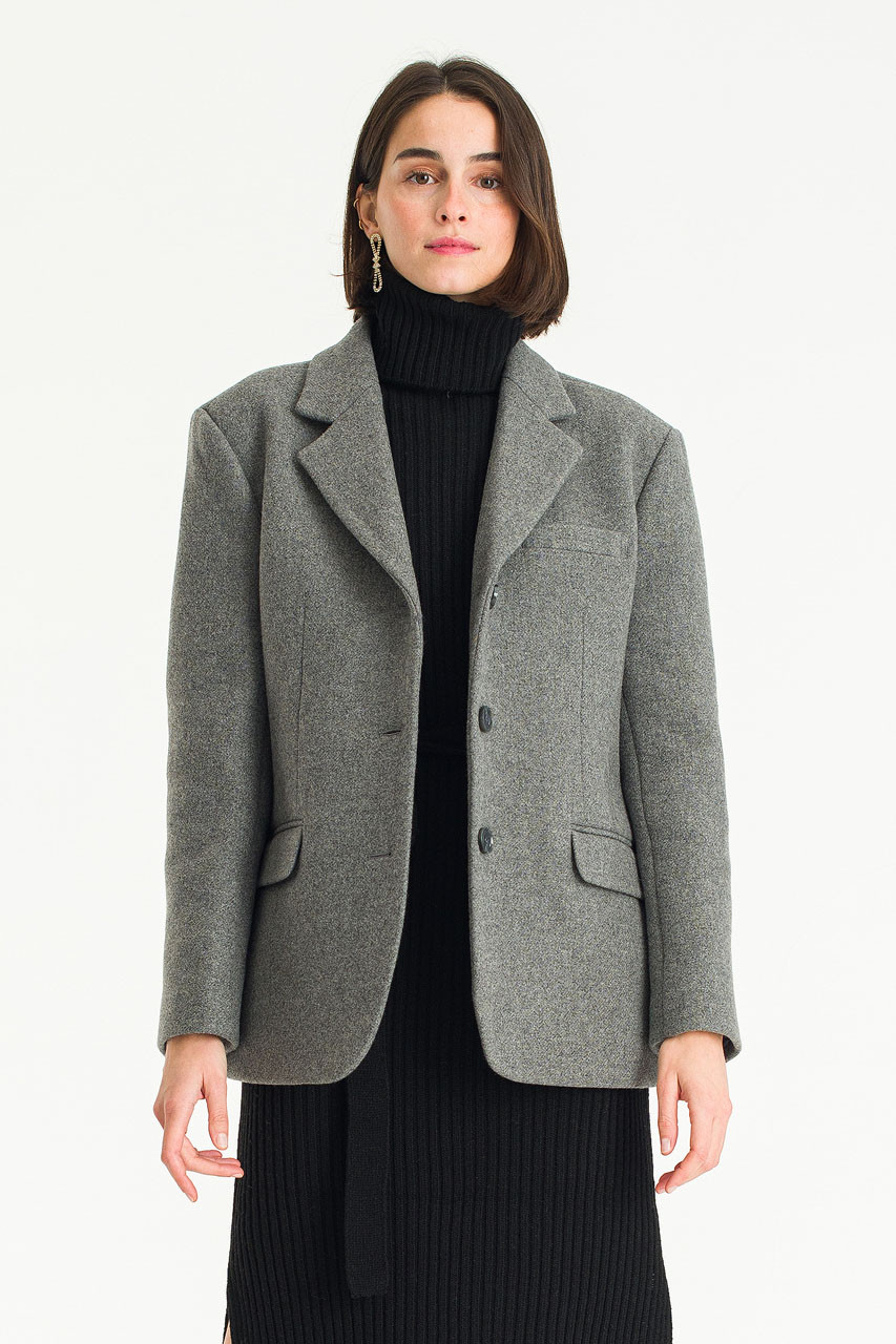 Dodo Wool Jacket, Charcoal