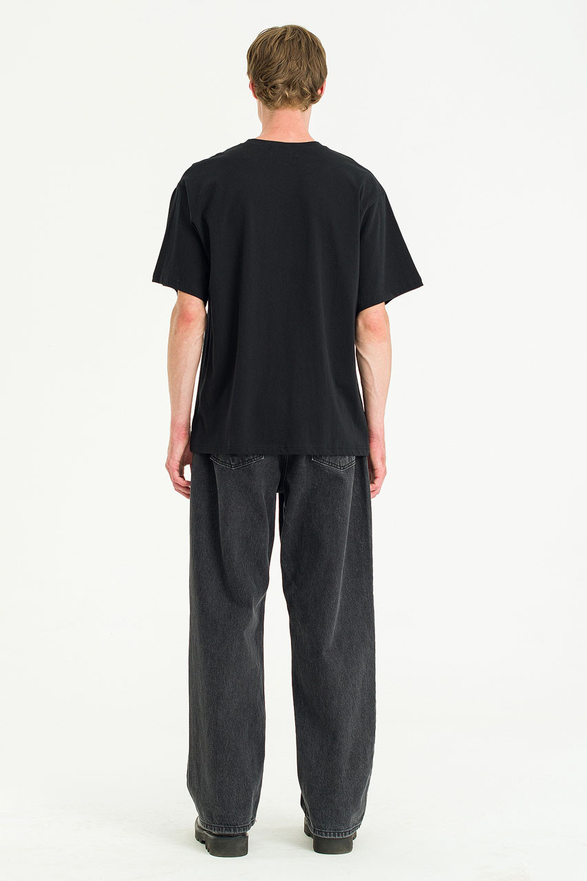 Menswear | Pale Short Sleeve Tee, Black