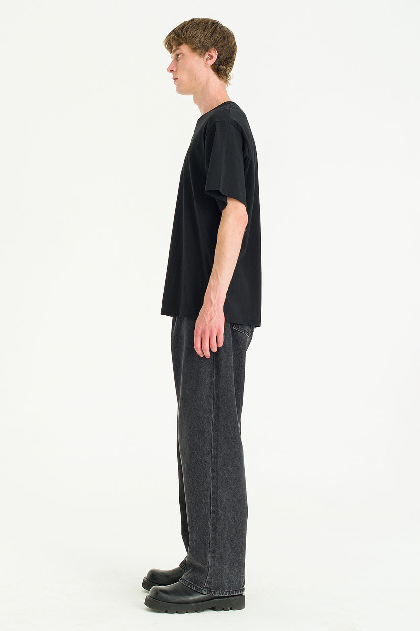 Menswear | Pale Short Sleeve Tee, Black