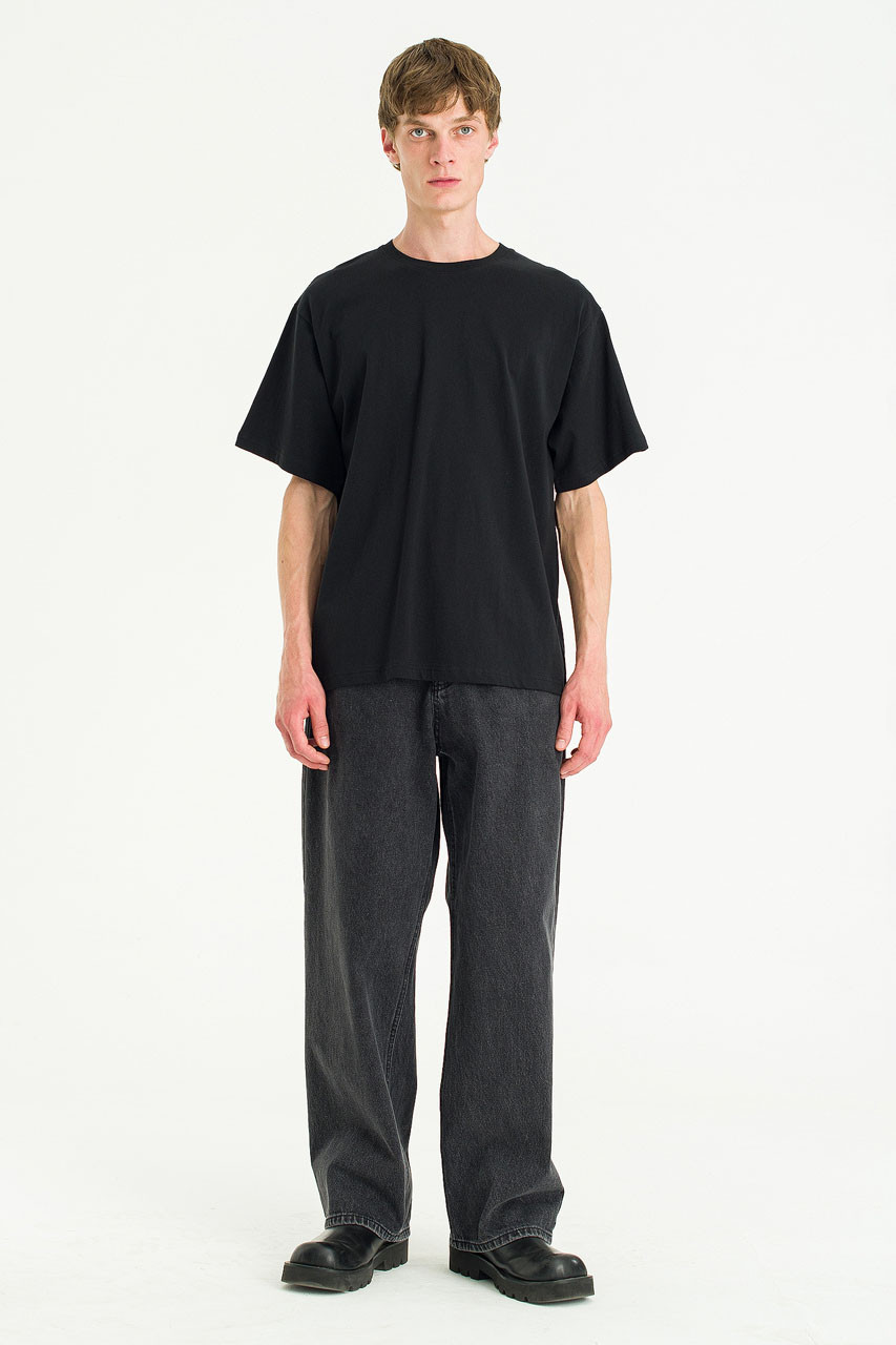 Menswear | Pale Short Sleeve Tee, Black